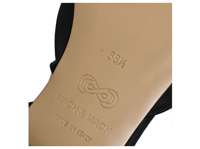 Bailarinas Wrap Strap Le Cadeau de Mach & Mach en Ante Negro - vista 7