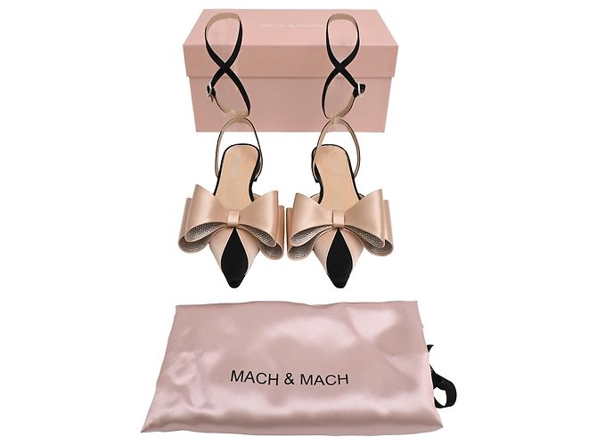 Bailarinas Wrap Strap Le Cadeau de Mach & Mach en Ante Negro - vista 8