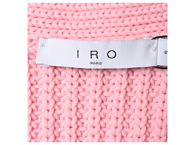 Iro Uberta Oversized Rippstrick-Cardigan aus Polyester in Rosa Braun Pink - Ansicht 4