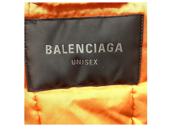 Balenciaga Shrunk Bomber Jacket in Black Polyamide - view 7