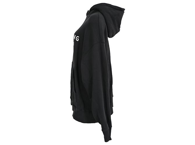 Sudadera Alto Logo Anine Bing en algodón negro - vista 2
