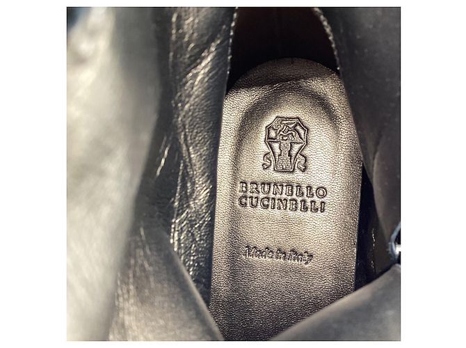 Stivaletti Western Monili Brunello Cucinelli in pelle nera Nero - vista 8