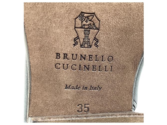Stivaletti Western Monili Brunello Cucinelli in pelle nera Nero - vista 9