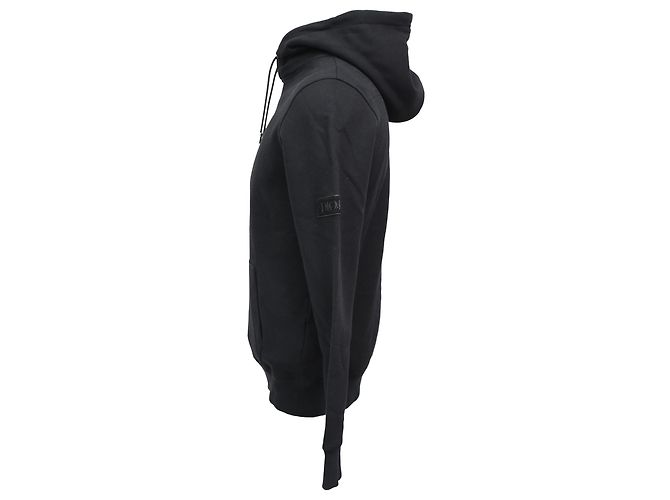 Schwarzer Baumwoll-Hoodie mit Dior-Logo-Patch - Ansicht 2