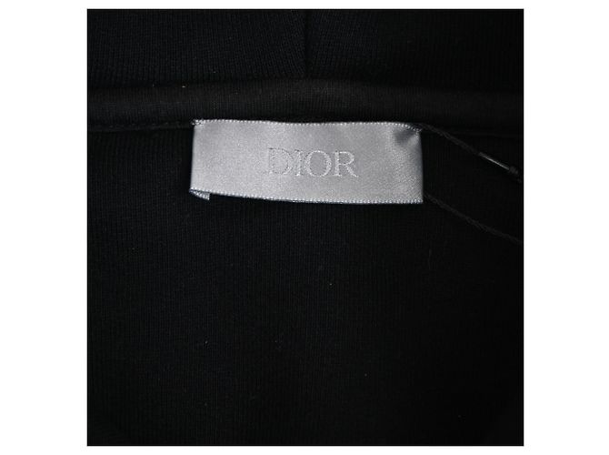 Schwarzer Baumwoll-Hoodie mit Dior-Logo-Patch - Ansicht 4