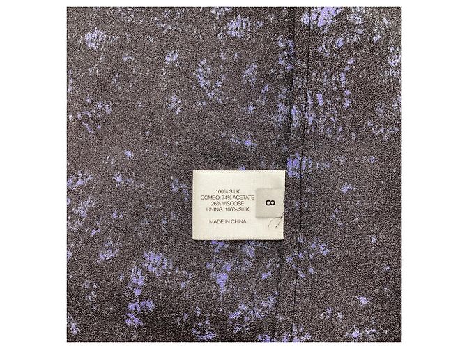 Blusa a maniche lunghe stampata Proenza Schouler in seta nera Nero - vista 5