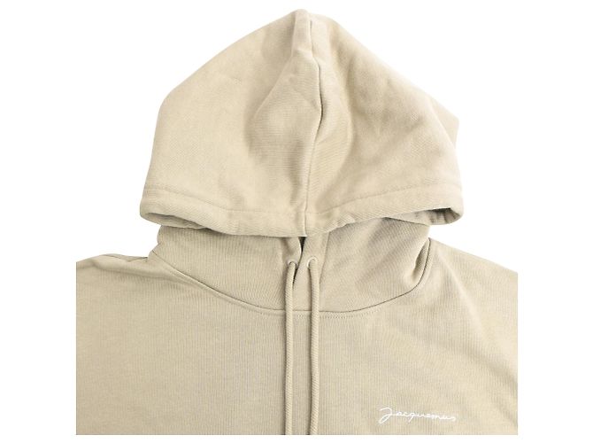 Hoodie Le Sweatshirt Brodé em Algodão Bege da Jacquemus - vista 5