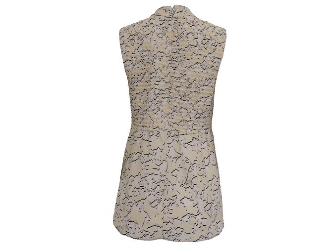 Top de georgette estampado Proenza Schouler en seda blanca Blanco - vista 4