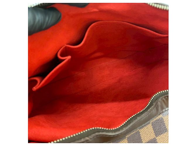 Borsa a Spalla Damier Ebene Highbury di Louis Vuitton Marrone - vista 10
