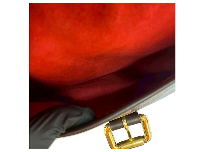 Borsa a Spalla Damier Ebene Highbury di Louis Vuitton Marrone - vista 11