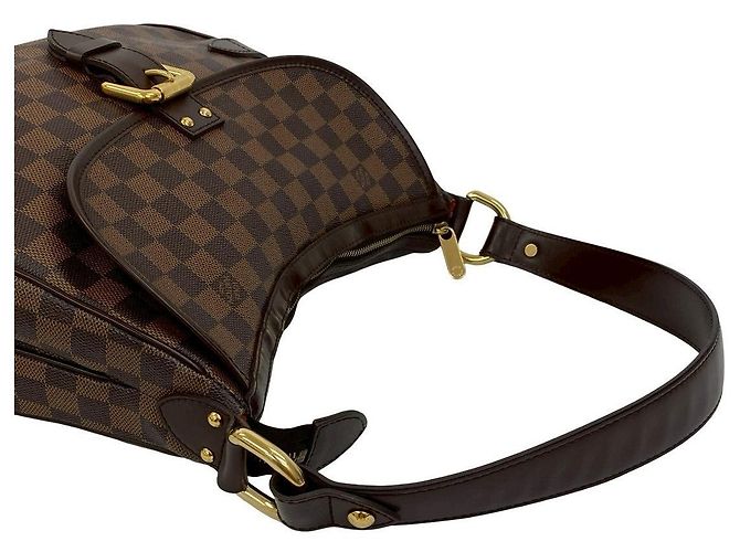 Borsa a Spalla Damier Ebene Highbury di Louis Vuitton Marrone - vista 5