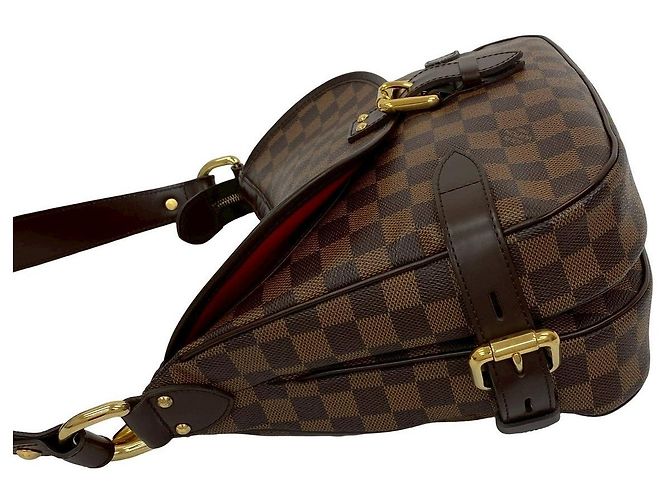 Borsa a Spalla Damier Ebene Highbury di Louis Vuitton Marrone - vista 6