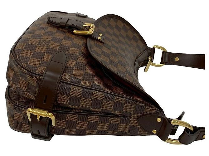 Borsa a Spalla Damier Ebene Highbury di Louis Vuitton Marrone - vista 7