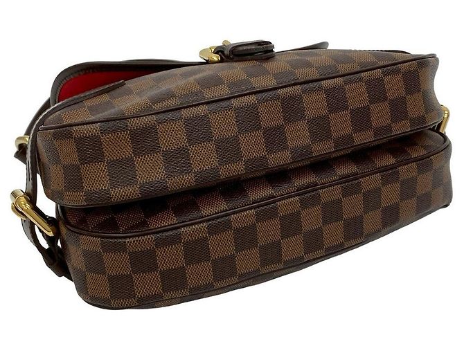 Borsa a Spalla Damier Ebene Highbury di Louis Vuitton Marrone - vista 8
