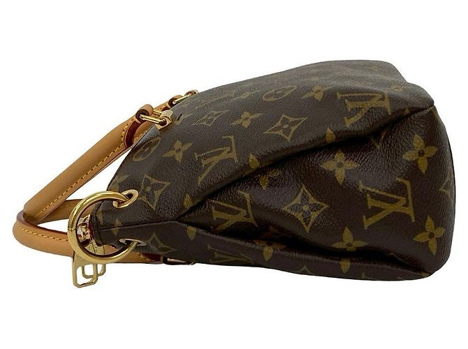Borsa 2 in 1 in pelle Monogram Pallas di Louis Vuitton Marrone Rosso - vista 6