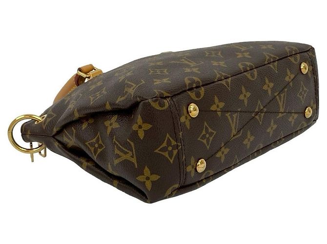 Borsa 2 in 1 in pelle Monogram Pallas di Louis Vuitton Marrone Rosso - vista 8