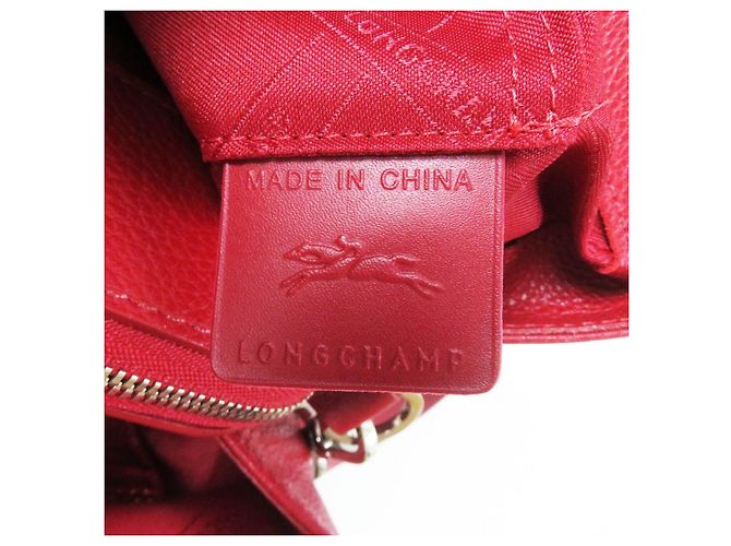 Bolso 2 en 1 Longchamp Le Pliage Cuir Roja - vista 13