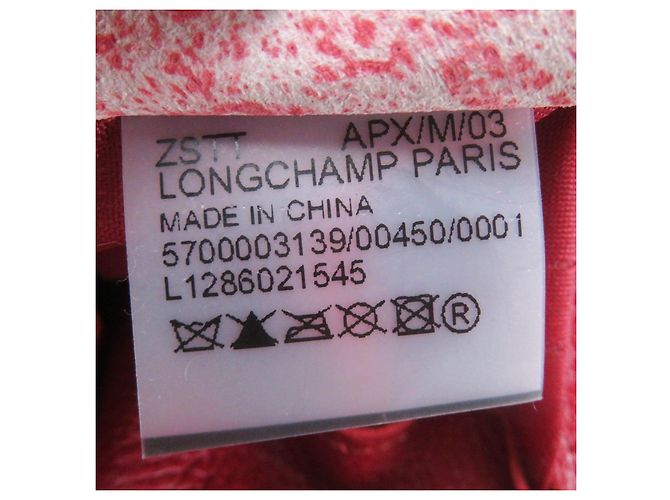 Bolso 2 en 1 Longchamp Le Pliage Cuir Roja - vista 14