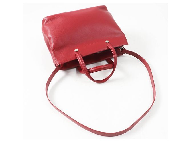 Bolso 2 en 1 Longchamp Le Pliage Cuir Roja - vista 4