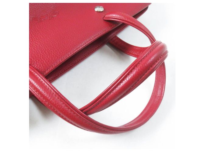 Bolso 2 en 1 Longchamp Le Pliage Cuir Roja - vista 7
