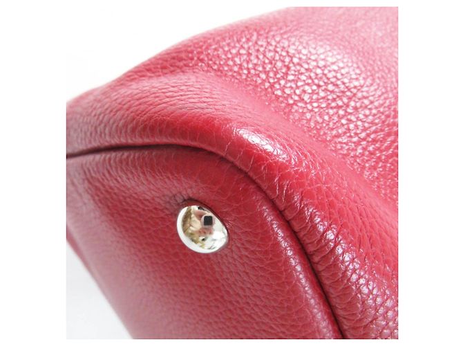 Bolso 2 en 1 Longchamp Le Pliage Cuir Roja - vista 8