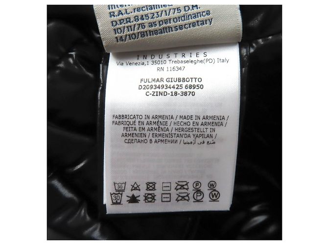 Abrigo de plumas de nylon con piel de zorro FULMAR de Moncler Negro - vista 11