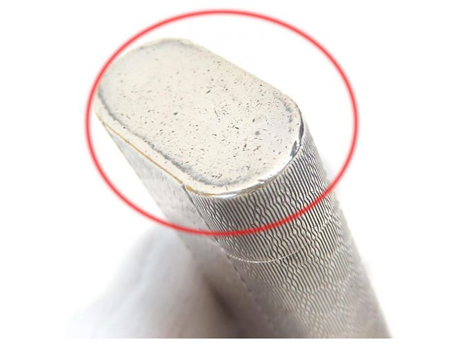 Isqueiro com padrão de grade total Cartier Prata - vista 9