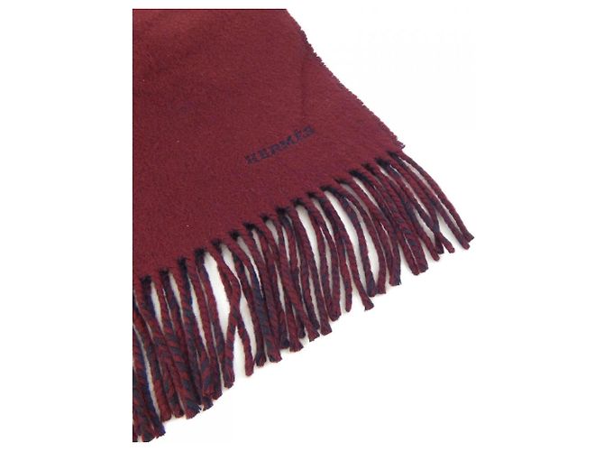 Stola in cashmere rosso Hermès - vista 2