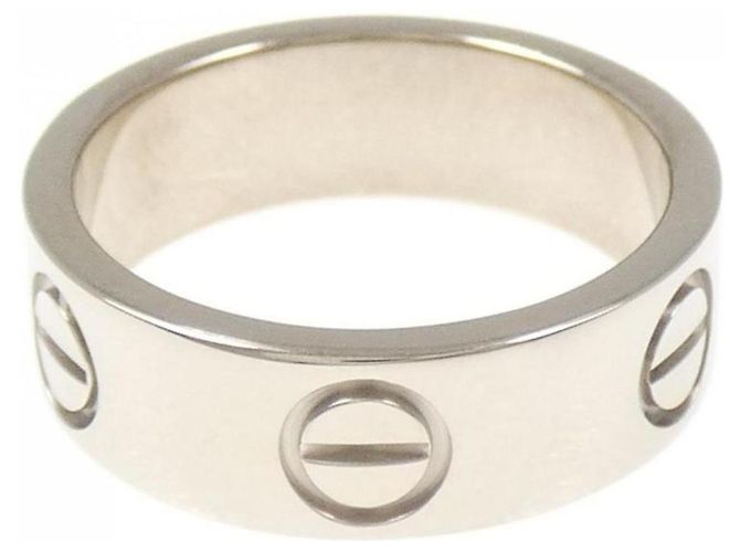 Anello Cartier Love in Oro Bianco - vista 2