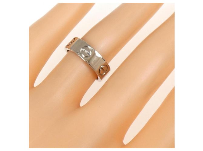 Anello Cartier Love in Oro Bianco - vista 4