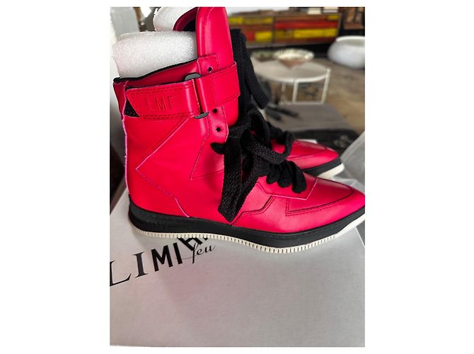 Limi Feu Stivali alti rossi in pelle con lacci Rosso - vista 5
