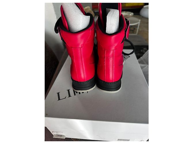 Limi Feu Stivali alti rossi in pelle con lacci Rosso - vista 6