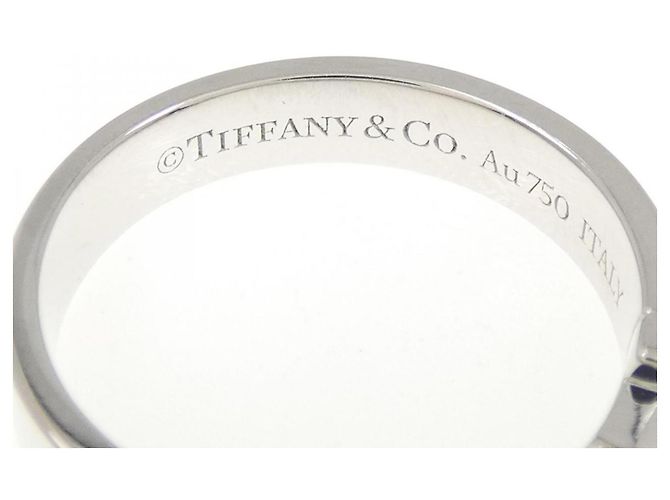 Tiffany & Co Anello Tiffany T True in oro bianco 18K e diamante D'oro - vista 4
