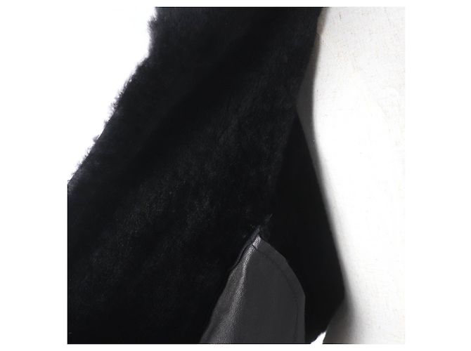Autre Marque Veste en shearling de mouton Helmut Lang Noir - vue 5