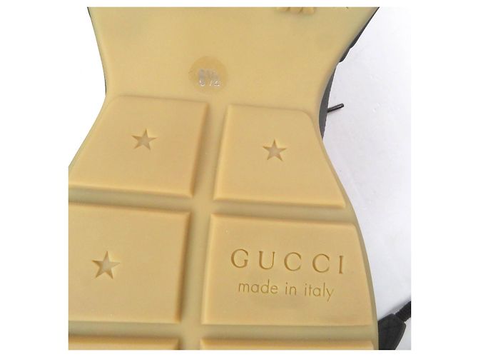 Tênis de couro Gucci Ryton com logo Preto - vista 10