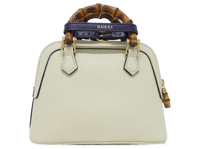 Borsa Gucci DIANA in pelle bianca Bianco - vista 2