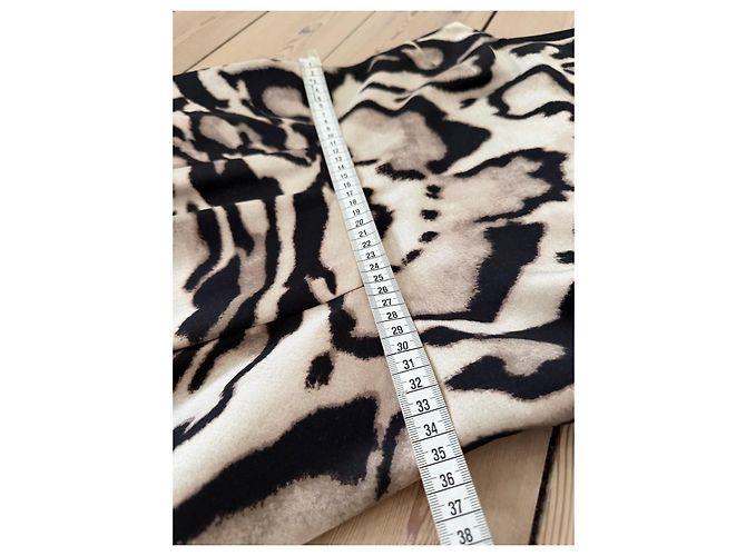 Vestido V-neck de estampado de leopardo de Diane von Furstenberg Castaño Negro - vista 10