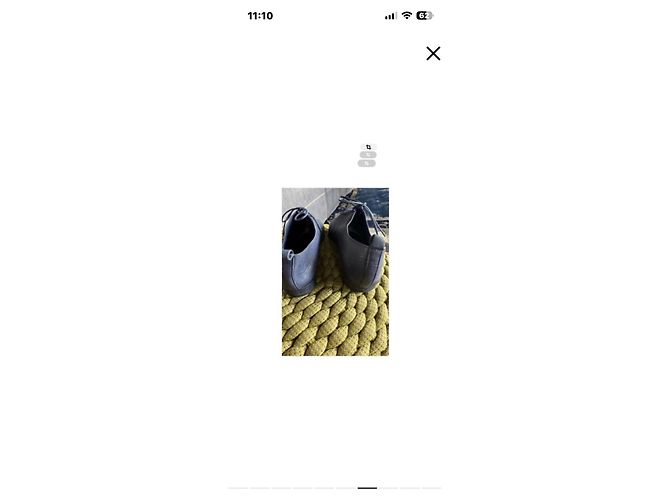Scarpe stringate in pelle blu Yohji Yamamoto - vista 8