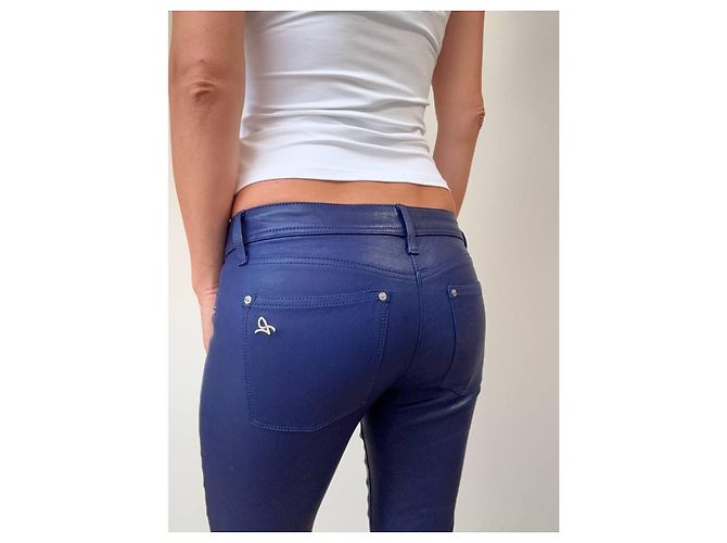 Autre Marque Pantalones de cuero DL1961 Azul - vista 4