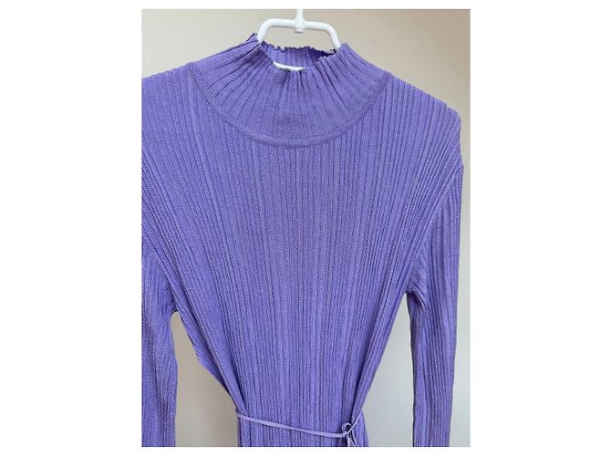 Autre Marque Vestido T. Mosca de viscosa lavanda - vista 15