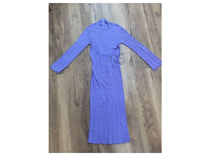 Autre Marque Vestido T. Mosca de viscosa lavanda - vista 5