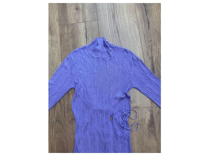 Autre Marque Vestido T. Mosca de viscosa lavanda - vista 6