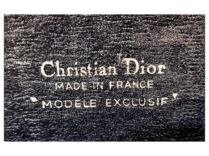 Christian Dior Borsa Oblique Trotter Blu Navy - vista 3