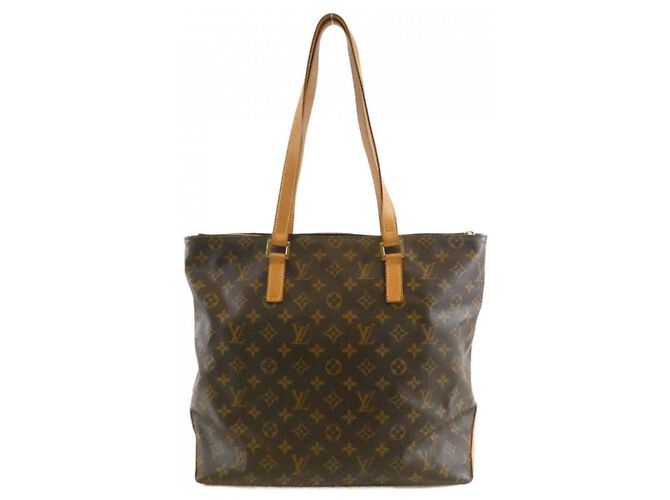 Borsa Louis Vuitton Monogram Cabas Mezzo M51151 Marrone - vista 2
