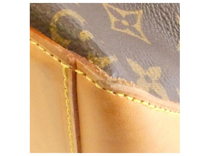 Borsa Louis Vuitton Monogram Cabas Mezzo M51151 Marrone - vista 4