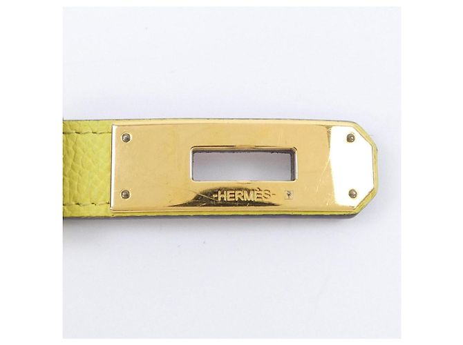 Hermès Kelly Gelber Standardgürtel - Ansicht 4