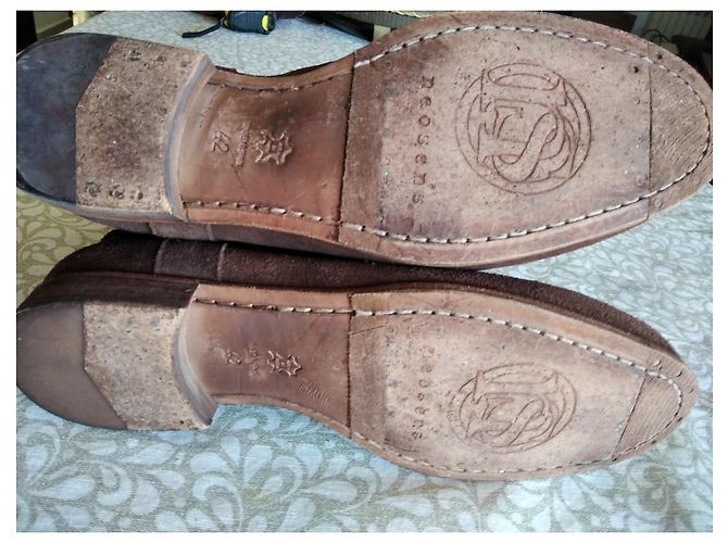 Autre Marque Botas de ante marrón con hebilla Castaño - vista 2
