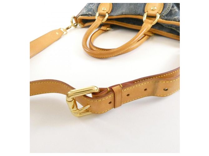 Borsa Louis Vuitton Monogram Denim Neo Cabby GM Blu - vista 5