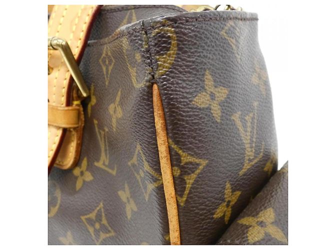 Borsa Louis Vuitton Monogram Multipli Cité Marrone - vista 4