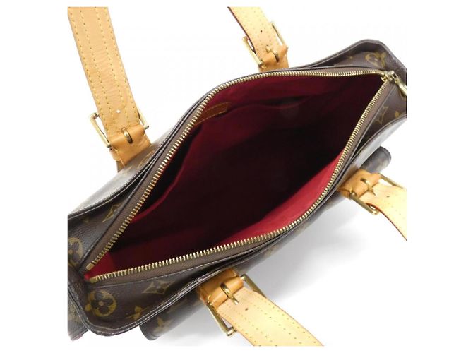 Borsa Louis Vuitton Monogram Multipli Cité Marrone - vista 8